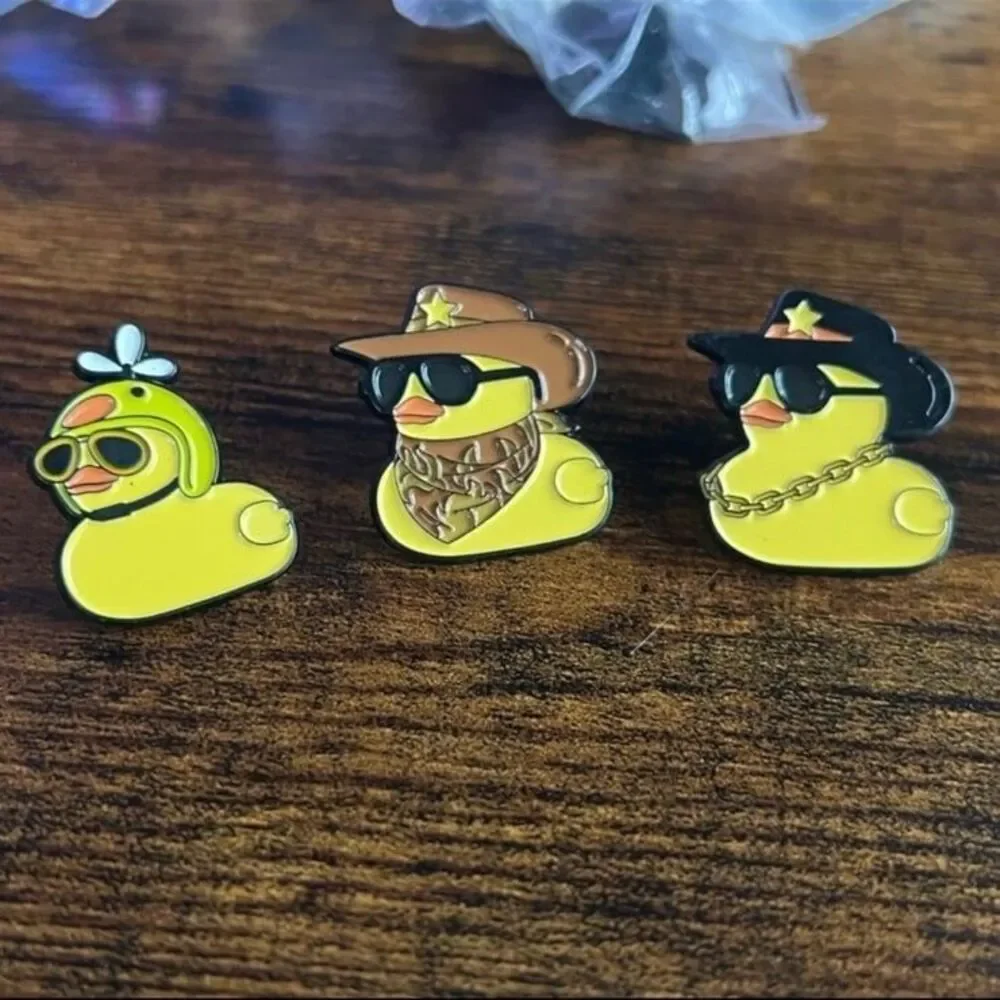 Rubber Duckie Cowboy Sheriff Enamel Pin